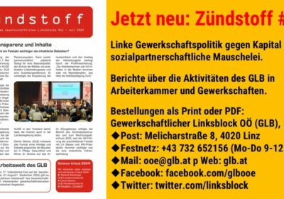 Jetzt neu: Infoblatt „Zündstoff“