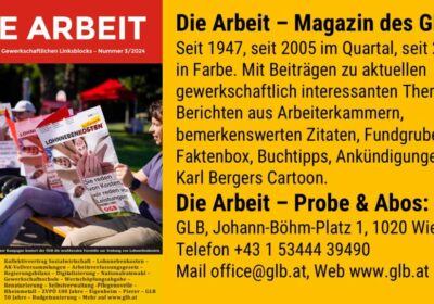 Die neue Ausgabe: Unser Magazin „Die Arbeit“