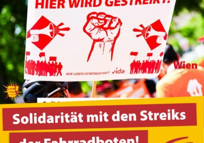 Fahrradbot:innen: Demo und Streik