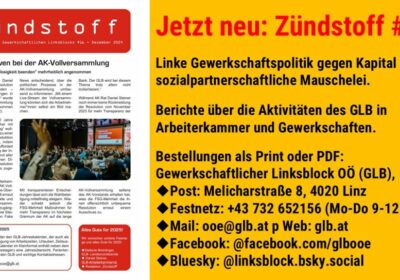 Jetzt neu: Infoblatt „Zündstoff“