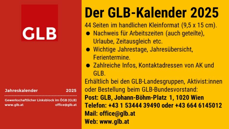 GLB-Kalender 2025